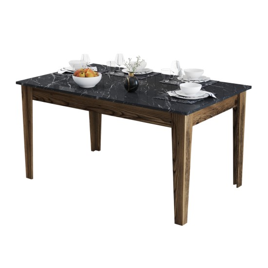 ΤΡΑΠΕΖΙ STANDARD HM9507.05 ΜΕΛΑΜΙΝΗ ΚΑΡΥΔΙ-ΜΑΥΡΟ ΜΑΡΜΑΡΟ ΜΕ ΑΠΟΘ.ΧΩΡΟ 145x88x75Yεκ. ΤΡΑΠΕΖΙ STANDARD HM9507.05 ΜΕΛΑΜΙΝΗ ΚΑΡΥΔΙ-ΜΑΥΡΟ ΜΑΡΜΑΡΟ ΜΕ ΑΠΟΘ.ΧΩΡΟ 145x88x75Yεκ.