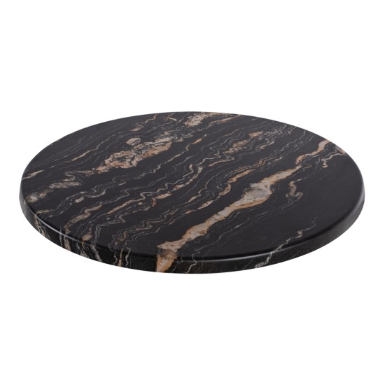 ΕΠΙΦΑΝΕΙΑ ΤΡΑΠΕΖΙΟΥ Φ60Χ2.5εκ. 5787 WERZALIT BLACK GOLD MARBLE HM5227.15