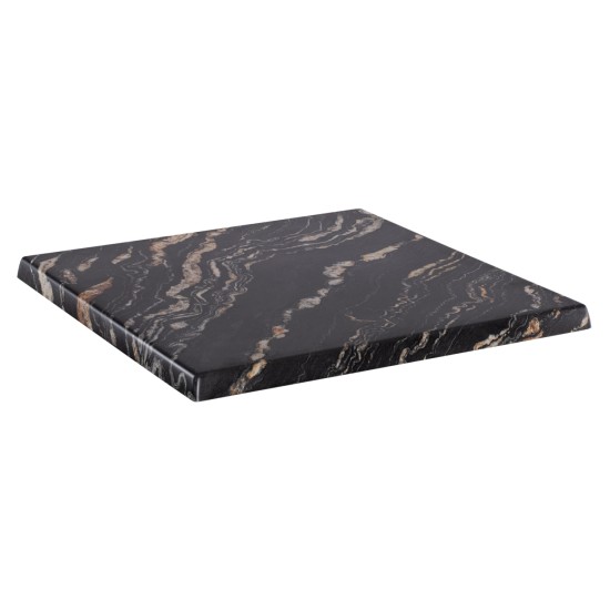 ΕΠΙΦΑΝΕΙΑ ΤΡΑΠΕΖΙΟΥ WERZALIT 70Χ70Χ3.5εκ.BLACK GOLD MARBLE HM5230.15