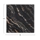 ΕΠΙΦΑΝΕΙΑ ΤΡΑΠΕΖΙΟΥ WERZALIT 80Χ80Χ3.5εκ. BLACK GOLD MARBLE HM5231.15