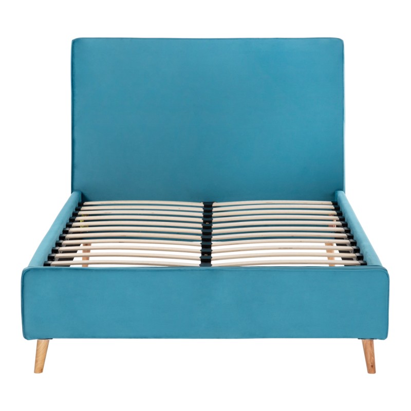 ΚΡΕΒΑΤΙ MAYLIN ΜΕ ΤΙΡΚΟΥΑΖ ΒΕΛΟΥΔΟ HM598.08 ΓΙΑ ΣΤΡΩΜΑ 120x200 EK.