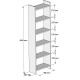 ΒΙΒΛΙΟΘΗΚΗ CLASSIKER HM9226.12 ΜΕΛΑΜΙΝΗΣ SONΟMA-ΛΕΥΚΟ 48,5x22x160Υεκ.