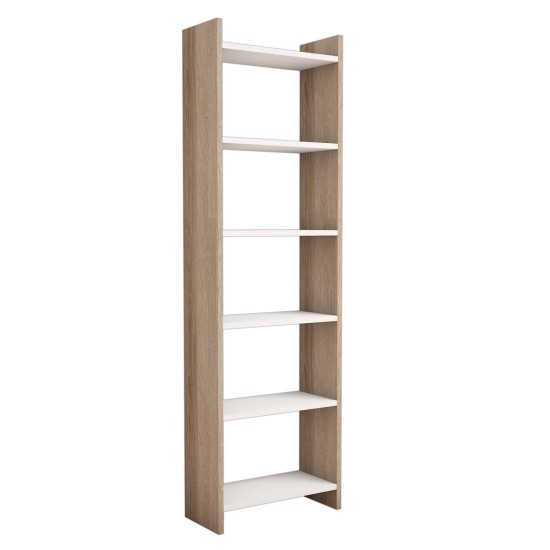 ΒΙΒΛΙΟΘΗΚΗ CLASSIKER HM9226.12 ΜΕΛΑΜΙΝΗΣ SONΟMA-ΛΕΥΚΟ 48,5x22x160Υεκ.