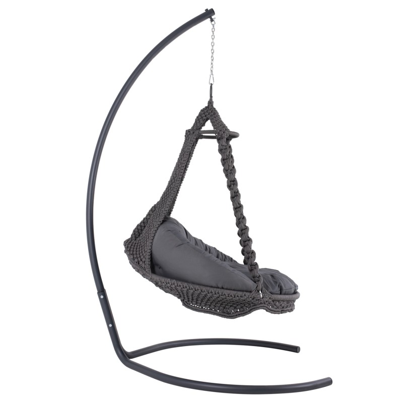 ΚΡΕΜΑΣΤΗ ΦΩΛΙΑ AUGUST ΜΑΚΡΑΜΕ-ΜΕΤΑΛΛΟ ΑΝΘΡΑΚΙ HM5922.10 123x113x145Υεκ.