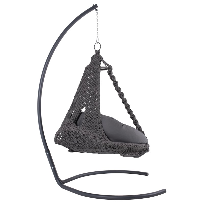 ΚΡΕΜΑΣΤΗ ΦΩΛΙΑ AUGUST ΜΑΚΡΑΜΕ-ΜΕΤΑΛΛΟ ΑΝΘΡΑΚΙ HM5922.10 123x113x145Υεκ.