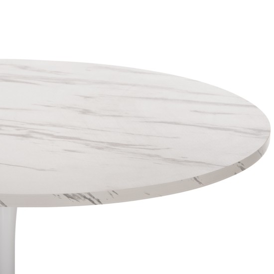 ΤΡΑΠΕΖΙ ΤΡΑΠΕΖΑΡΙΑΣ ROLLO HM9422.01 ΣΤΡΟΓΓΥΛΟ WHITE MARBLE Φ120x74Yεκ. ΤΡΑΠΕΖΙ ΤΡΑΠΕΖΑΡΙΑΣ ROLLO HM9422.01 ΣΤΡΟΓΓΥΛΟ WHITE MARBLE Φ120x74Yεκ.