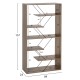 ΒΙΒΛΙΟΘΗΚΗ TARS HM2240.13 OLIVE GREY ΜΕΛΑΜΙΝΗ-ΜΑΥΡΕΣ ΜΕΤΑΛΛΙΚΕΣ ΒΕΡΓΕΣ 84x24x157Yεκ. ΒΙΒΛΙΟΘΗΚΗ TARS HM2240.13 OLIVE GREY ΜΕΛΑΜΙΝΗ-ΜΑΥΡΕΣ ΜΕΤΑΛΛΙΚΕΣ ΒΕΡΓΕΣ 84x24x157Yεκ.