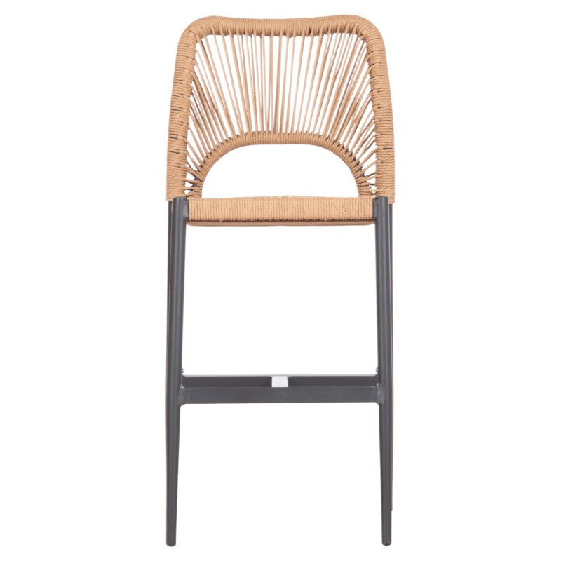 ΣΚΑΜΠΟ ΜΠΑΡ ΜΕΣ.ΥΨΟΥΣ NOJO HM5920.02 ΑΝΘΡΑΚΙ ΑΛΟΥΜΙΝΙΟ--ΜΠΕΖ ΣΥΝΘ.RATTAN 40x55.5x99Yεκ