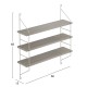 ΡΑΦΙΕΡΑ ΤΟΙΧΟΥ ACHALA ΜΕΛΑΜΙΝΗΣ HM9185.14 SONOMA 60x15x68Y εκ. ΡΑΦΙΕΡΑ ΤΟΙΧΟΥ ACHALA ΜΕΛΑΜΙΝΗΣ HM9185.14 SONOMA 60x15x68Y εκ.