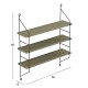 ΡΑΦΙΕΡΑ ΤΟΙΧΟΥ ACHALA ΜΕΛΑΜΙΝΗΣ HM9185.12 OLIVE GREY 60x15x68Y εκ. ΡΑΦΙΕΡΑ ΤΟΙΧΟΥ ACHALA ΜΕΛΑΜΙΝΗΣ HM9185.12 OLIVE GREY 60x15x68Y εκ.