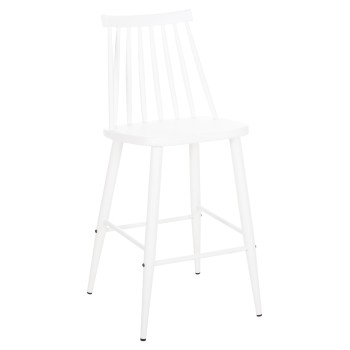 ΣΚΑΜΠΟ ΜΠΑΡ ΜΕΣΑΙΟΥ ΥΨΟΥΣ VANESSA HM9300.11 ΠΟΛΥΠΡΟΠΥΛΕΝΙΟ & ΜΕΤΑΛΛΟ-ΛΕΥΚΟ 45,5x46x97Υεκ