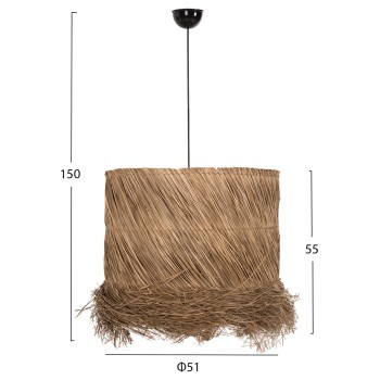 ΦΩΤΙΣΤΙΚΟ ΟΡΟΦΗΣ ΚΡΕΜΑΣΤΟ HM7822 SEAGRASS ΣΕ ΦΥΣΙΚΟ ΧΡΩΜΑ Φ51x55-150Yεκ.