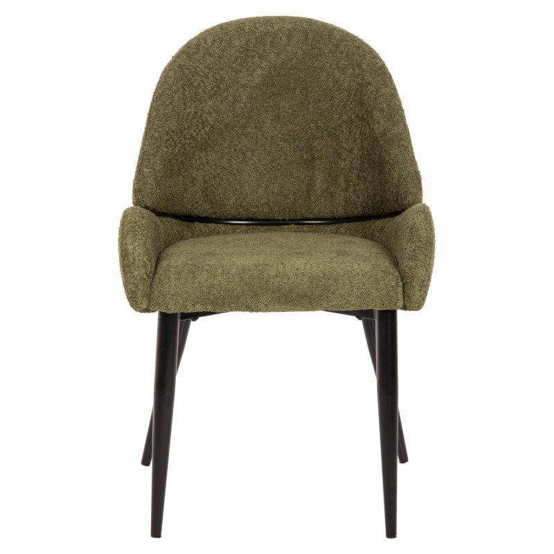 ΚΑΡΕΚΛΑ SARKY HM8585.03 ΥΦΑΣΜΑ ΜΠΟΥΚΛΕ ΠΡΑΣΙΝΟ ΜΕ ΜΕΤΑΛΛΙΚΑ ΠΟΔΙΑ 55x62x89Yεκ