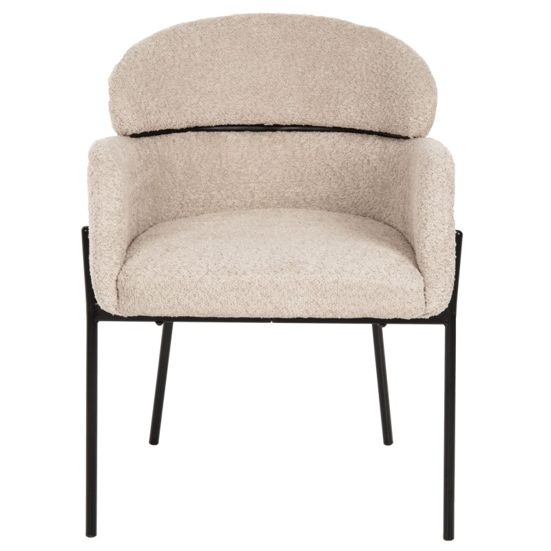 ΠΟΛΥΘΡΟΝΑ WOLF HM8583.02 ΕΚΡΟΥ ΥΦΑΣΜΑ ΜΠΟΥΚΛΕ ΜΕ ΜΕΤΑΛΛΙΚΑ ΠΟΔΙΑ 56x62x80Yεκ.