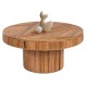 ΤΡΑΠΕΖΙ ΣΑΛΟΝΙΟΥ GATSBY ΣΤΡΟΓΓΥΛΟ HM9651 RATTAN ΧΡΩΜΑ ΦΥΣΙΚΟ Φ100x50Y εκ.