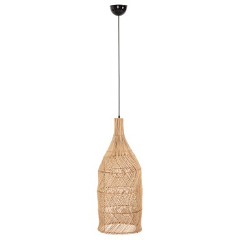 ΦΩΤΙΣΤΙΚΟ ΟΡΟΦΗΣ THEON HM7888 ΚΡΕΜΑΣΤΟ ΑΠΟ RATTAN ΣΕ ΦΥΣΙΚΟ ΧΡΩΜΑ Φ22x148Υ εκ.