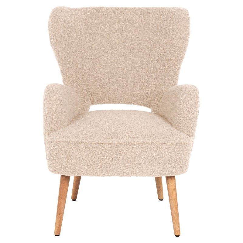 ΜΠΕΡΖΕΡΑ ΠΟΛΥΘΡΟΝΑ MYLIE ΛΕΥΚΟ ΜΠΟΥΚΛΕ HM8394.23 66x76x90Υ εκ.