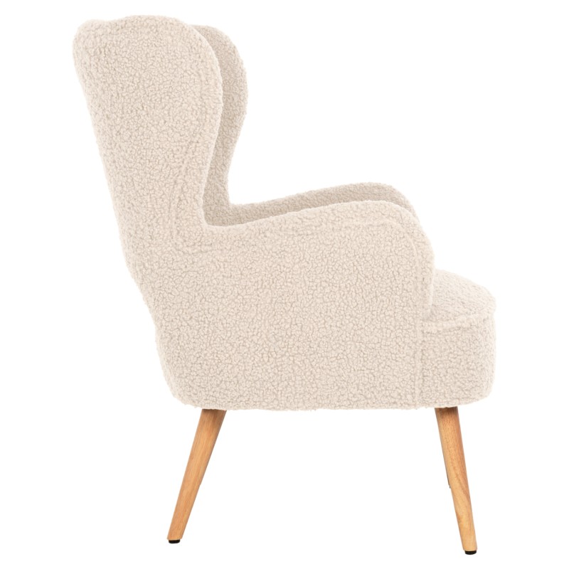 ΜΠΕΡΖΕΡΑ ΠΟΛΥΘΡΟΝΑ MYLIE ΜΠΟΥΚΛΕ ΥΦΑΣΜΑ ΕΚΡΟΥ HM8394.20 66x76x90Υ εκ.