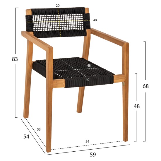 ΠΟΛΥΘΡΟΝΑ CHARLOTTE HM9637.02 ΞΥΛΟ TEAK ΦΥΣΙΚΟ & ΜΑΥΡΟ ΣΧΟΙΝΙ 59x54x83Y εκ. ΠΟΛΥΘΡΟΝΑ CHARLOTTE HM9637.02 ΞΥΛΟ TEAK ΦΥΣΙΚΟ & ΜΑΥΡΟ ΣΧΟΙΝΙ 59x54x83Y εκ.