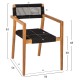 ΠΟΛΥΘΡΟΝΑ CHARLOTTE HM9637.02 ΞΥΛΟ TEAK ΦΥΣΙΚΟ & ΜΑΥΡΟ ΣΧΟΙΝΙ 59x54x83Y εκ. ΠΟΛΥΘΡΟΝΑ CHARLOTTE HM9637.02 ΞΥΛΟ TEAK ΦΥΣΙΚΟ & ΜΑΥΡΟ ΣΧΟΙΝΙ 59x54x83Y εκ.