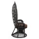 ΠΟΛΥΘΡΟΝΑ ROYAL PEACOCK HM9342.03 RATTAN ΜΑΥΡΟ-ΜΑΞΙΛΑΡΙ ΚΑΦΕ 114x72x150Yεκ. ΠΟΛΥΘΡΟΝΑ ROYAL PEACOCK HM9342.03 RATTAN ΜΑΥΡΟ-ΜΑΞΙΛΑΡΙ ΜΑΥΡΟ 114x72x150Yεκ.