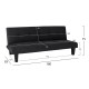 ΚΑΝΑΠΕΣ ΚΡΕΒΑΤΙ ODESSA HM3000.14 ΜΑΥΡΟ ΒΕΛΟΥΔΟ 180x83x75Y εκ.