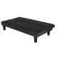 ΚΑΝΑΠΕΣ ΚΡΕΒΑΤΙ ODESSA HM3000.14 ΜΑΥΡΟ ΒΕΛΟΥΔΟ 180x83x75Y εκ.