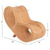 ΠΟΛΥΘΡΟΝΑ CURVY LOUNGE HM9645.01 ΑΠΟ RATTAN ΣΕ ΦΥΣΙΚΗ ΑΠΟΧΡΩΣΗ 63x128x97Y εκ.