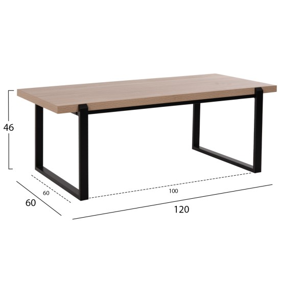 ΤΡΑΠΕΖΙ ΣΑΛΟΝΙΟΥ SHABEN HM9585.03 MDF SONOMA-ΜΑΥΡΗ ΜΕΤΑΛΛΙΚΗ ΒΑΣΗ 120x60X46Yεκ. ΤΡΑΠΕΖΙ ΣΑΛΟΝΙΟΥ SHABEN HM9585.03 MDF SONOMA-ΜΑΥΡΗ ΜΕΤΑΛΛΙΚΗ ΒΑΣΗ 120x60X46Yεκ.