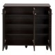 ΠΑΠΟΥΤΣΟΘΗΚΗ-ΝΤΟΥΛΑΠΑ PROLLY HM9609.01 ΜΕΛΑΜΙΝΗ WENGE-3ΠΟΡΤΕΣ-4ΡΑΦΙΑ 87x32x88Υεκ.