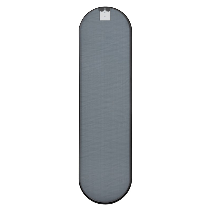 ΚΑΘΡΕΠΤΗΣ ΤΟΙΧΟΥ HM9581.01 ΨΗΛΟΣ ΟΒΑΛ ΣΚΕΛΕΤΟΣ ΑΛΟΥΜΙΝΙΟΥ ΜΑΥΡΟΣ 38,5x4x149Υεκ.