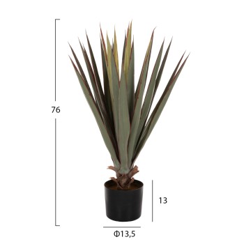 ΔΙΑΚΟΣΜΗΤΙΚΟ ΣΥΝΘΕΤΙΚΟ ΦΥΤΟ HM7985 SISAL AGAVE ΣΕ ΓΛΑΣΤΡΑ  Φ13,5x13-76Υεκ.