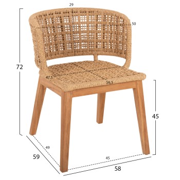 ΠΟΛΥΘΡΟΝΑ ΕΣ.ΧΩΡΟΥ FARLEY HM9827 ΞΥΛΟ ΤΕΑΚ-ΣΥΝΘΕΤΙΚΟ ΣΧΟΙΝΙ-ΦΥΣΙΚΟ 58x59x72Yεκ.