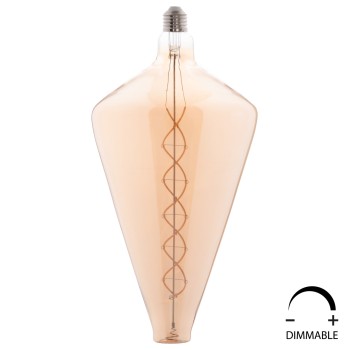 ΛΑΜΠΤΗΡΑΣ LED FILAMENT 8W E27 3000K GOLD COLOR DIMMABLE HM4054.02