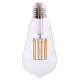 ΛΑΜΠΤΗΡΑΣ HM4189.01 LED FILAMENT 12W E27 2700K ΔΙΑΦΑΝΟΣ