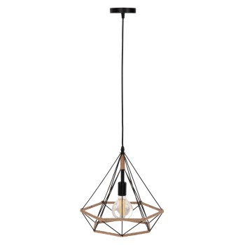 ΦΩΤΙΣΤΙΚΟ ΟΡΟΦΗΣ ΚΡΕΜΑΣΤΟ HM4062 ΜΕΤΑΛΛΟ ΜΑΥΡΟ-ΣΧΟΙΝΙ 33x37x128Υεκ.