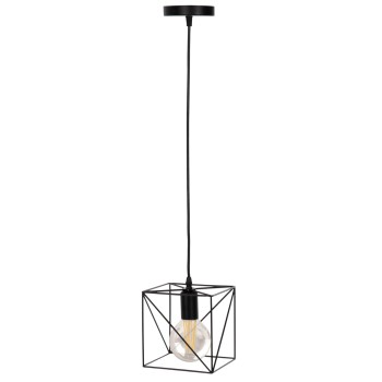 ΦΩΤΙΣΤΙΚΟ ΟΡΟΦΗΣ ΚΡΕΜΑΣΤΟ HM4039 ΜΑΥΡΟΣ ΜΕΤΑΛΛΙΚΟΣ ΚΥΒΟΣ 16x16x123Υεκ.