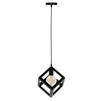 ΦΩΤΙΣΤΙΚΟ ΟΡΟΦΗΣ ΚΡΕΜΑΣΤΟ HM4192 ΜΑΥΡΟΣ ΜΕΤΑΛΛΙΚΟΣ ΚΥΒΟΣ 16x16x132Υεκ.