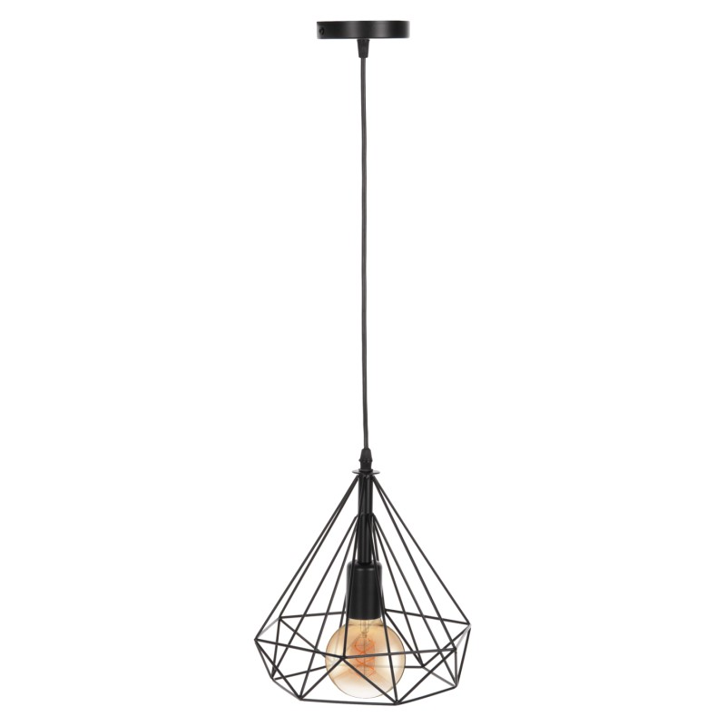 ΦΩΤΙΣΤΙΚΟ ΟΡΟΦΗΣ ΚΡΕΜΑΣΤΟ HM4063 ΜΑΥΡΟ ΜΕΤΑΛΛΙΚΟ ΚΑΠΕΛΟ 25x22x123Υεκ.