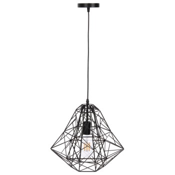 ΦΩΤΙΣΤΙΚΟ ΟΡΟΦΗΣ ΚΡΕΜΑΣΤΟ HM4067 ΜΑΥΡΟ ΜΕΤΑΛΛΙΚΟ ΔΙΚΤΥΩΤΟ ΚΑΠΕΛΟ 36x30x130Υεκ.