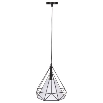 ΦΩΤΙΣΤΙΚΟ ΟΡΟΦΗΣ ΚΡΕΜΑΣΤΟ HM4065 ΜΑΥΡΟ ΜΕΤΑΛΛΙΚΟ ΚΑΠΕΛΟ-ΛΕΥΚΟ ΚΑΛΥΜΜΑ ΛΑΜΠΤΗΡΑ 25x25x125Y εκ.