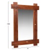 ΚΑΘΡΕΠΤΗΣ ΤΟΙΧΟΥ HM4303 ΑΝΑΚΥΚΛΩΜΕΝΟ TEAK ΣΕ ΦΥΣΙΚΟ 70x100Υεκ.