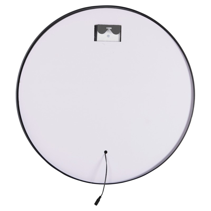 ΚΑΘΡΕΠΤΗΣ ΤΟΙΧΟΥ ΣΤΡΟΓΓΥΛΟΣ HM9579.01 ΑΛΟΥΜΙΝΙΟ ΣΕ ΜΑΥΡΟ-ΦΩΤΙΣΜΟΣ LED Φ60x3εκ.