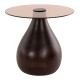 ΒΟΗΘΗΤΙΚΑ ΤΡΑΠΕΖΑΚΙΑ 2ΤΜΧ CHANG HM9668 ΞΥΛΟ MANGO-ΓΥΑΛΙ TOP Φ55x49,5Υ & Φ40x36,5Υεκ.