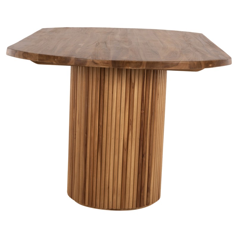 ΤΡΑΠΕΖΙ ΤΡΑΠΕΖΑΡΙΑΣ DREMA HM9893 ΜΑΣΙΦ ΞΥΛΟ ΤΕΑΚ 200Χ110Χ77.5Υεκ. 4εκ.ΕΠΙΦΑΝΕΙΑ