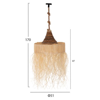 ΣΕΤ ΦΩΤΙΣΤΙΚΟ ΟΡΟΦΗΣ ΚΡΕΜΑΣΤΟ HM11922 ΣΧΟΙΝΙ ΚΑΙ ΙΝΕΣ ΦΟΙΝΙΚΑ Φ51Χ155+Υεκ.