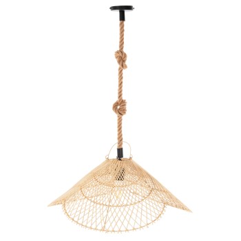 ΣΕΤ ΦΩΤΙΣΤΙΚΟ ΟΡΟΦΗΣ ΚΡΕΜΑΣΤΟ HM11925.02 ΣΧΟΙΝΙ ΚΑΙ ΦΥΣΙΚΟ RATTAN Φ58,5Χ131Υεκ.