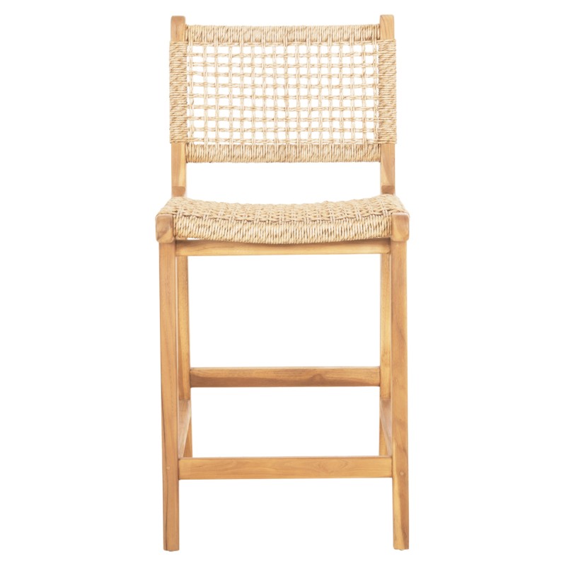 ΣΚΑΜΠΟ ΜΠΑΡ ΜΕ ΠΛΑΤΗ NESHA HM9381.11 ΞΥΛΟ ΤΕΑΚ & ΣΧΟΙΝΙ VIRO VIRO 46x48,5x96Υεκ.