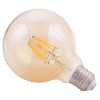 ΛΑΜΠΤΗΡΑΣ GLOBO LED FILAMENT 8W E27 2700K ΧΡΥΣΟ DIMMABLE HM4050.02