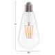 ΛΑΜΠΤΗΡΑΣ HM4188.01 LED FILAMENT 8W E27 DIMMABLE 2700K ΔΙΑΦΑΝΟΣ ΛΑΜΠΤΗΡΑΣ HM4188.01 LED FILAMENT 8W E27 DIMMABLE 2700K ΔΙΑΦΑΝΟΣ
